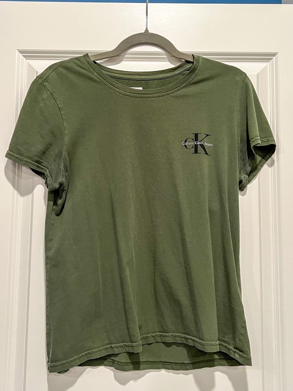 Calvin Klein Jeans Olive Green Short Sleeve Tee